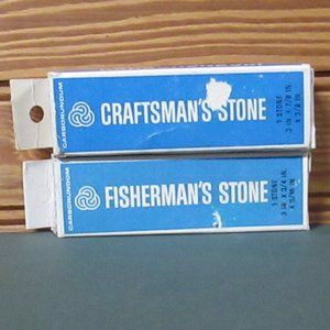 Carborundum Sharpening Stones Fishing Craftsman N
